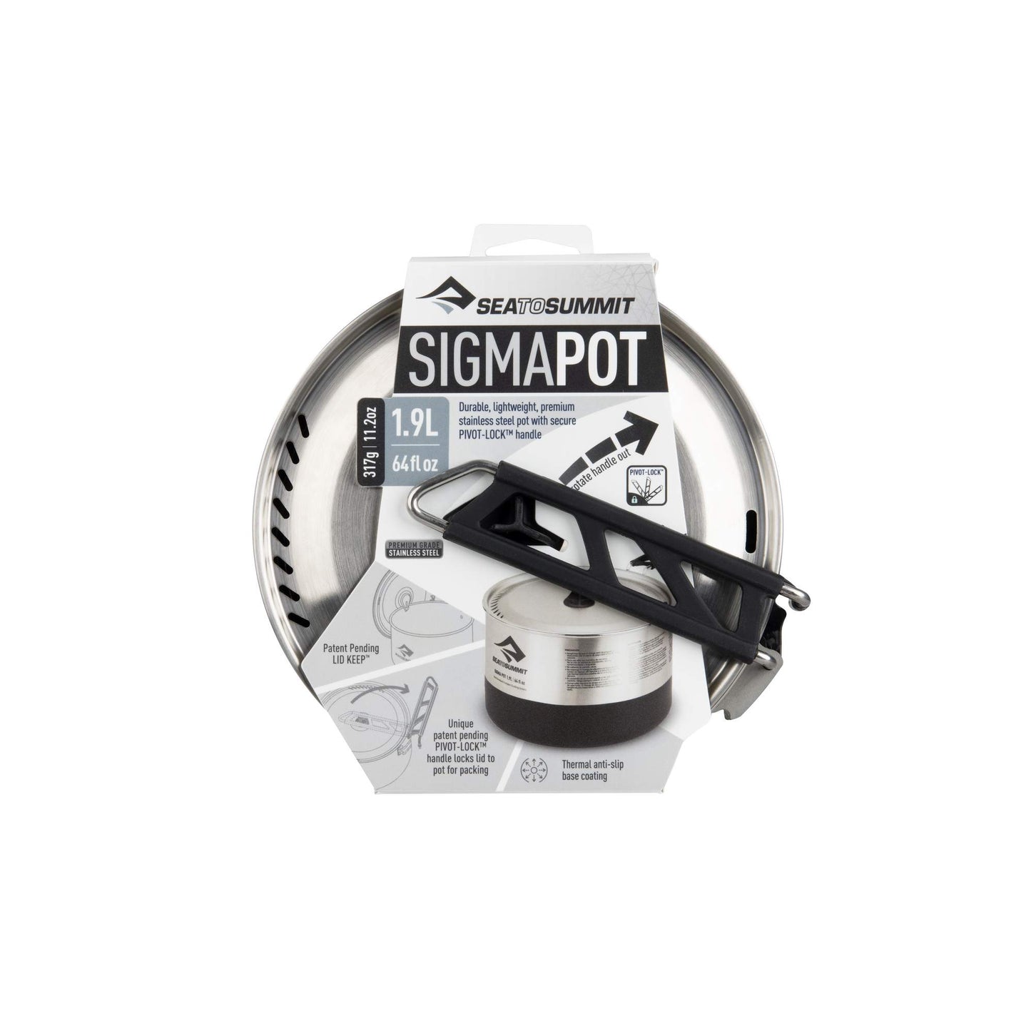 Sea To Summit SIGMA POT 1.9 LITER - Campinggeschirr