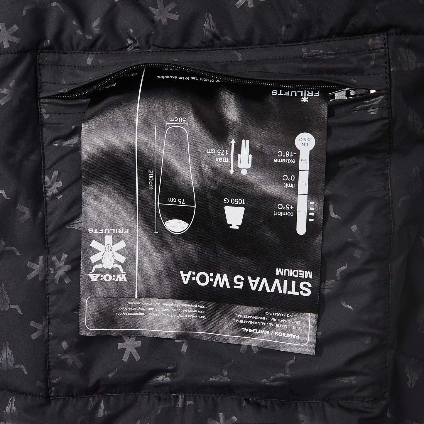 FRILUFTS STIVVA 5 W:O:A - Kunstfaserschlafsack