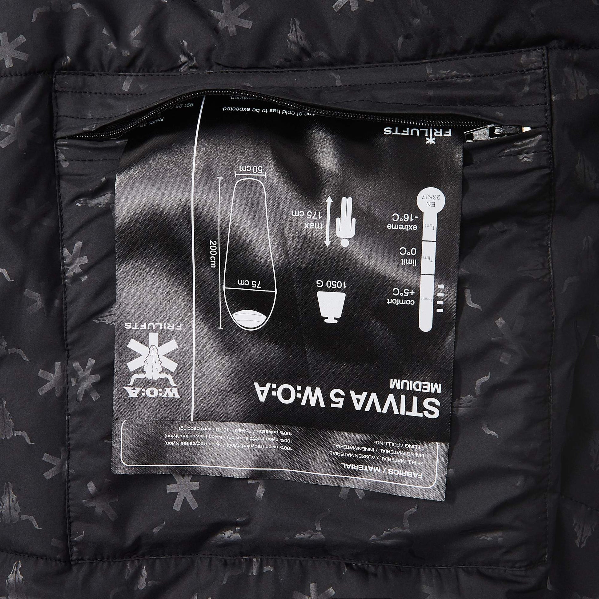 FRILUFTS STIVVA 5 W:O:A - Kunstfaserschlafsack