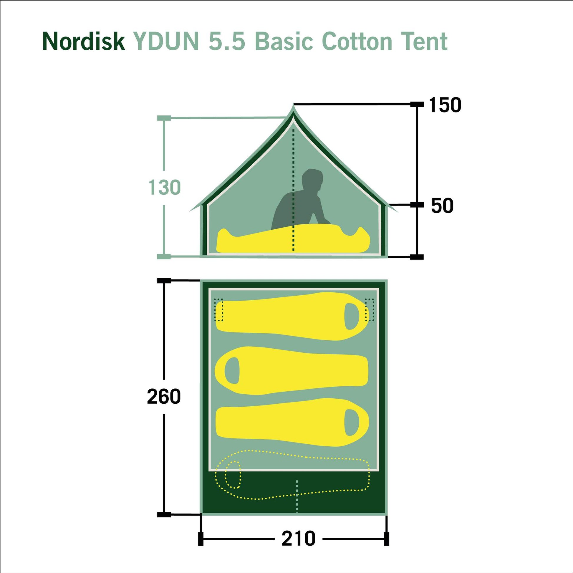 Nordisk YDUN 5.5 BASIC COTTON TENT
