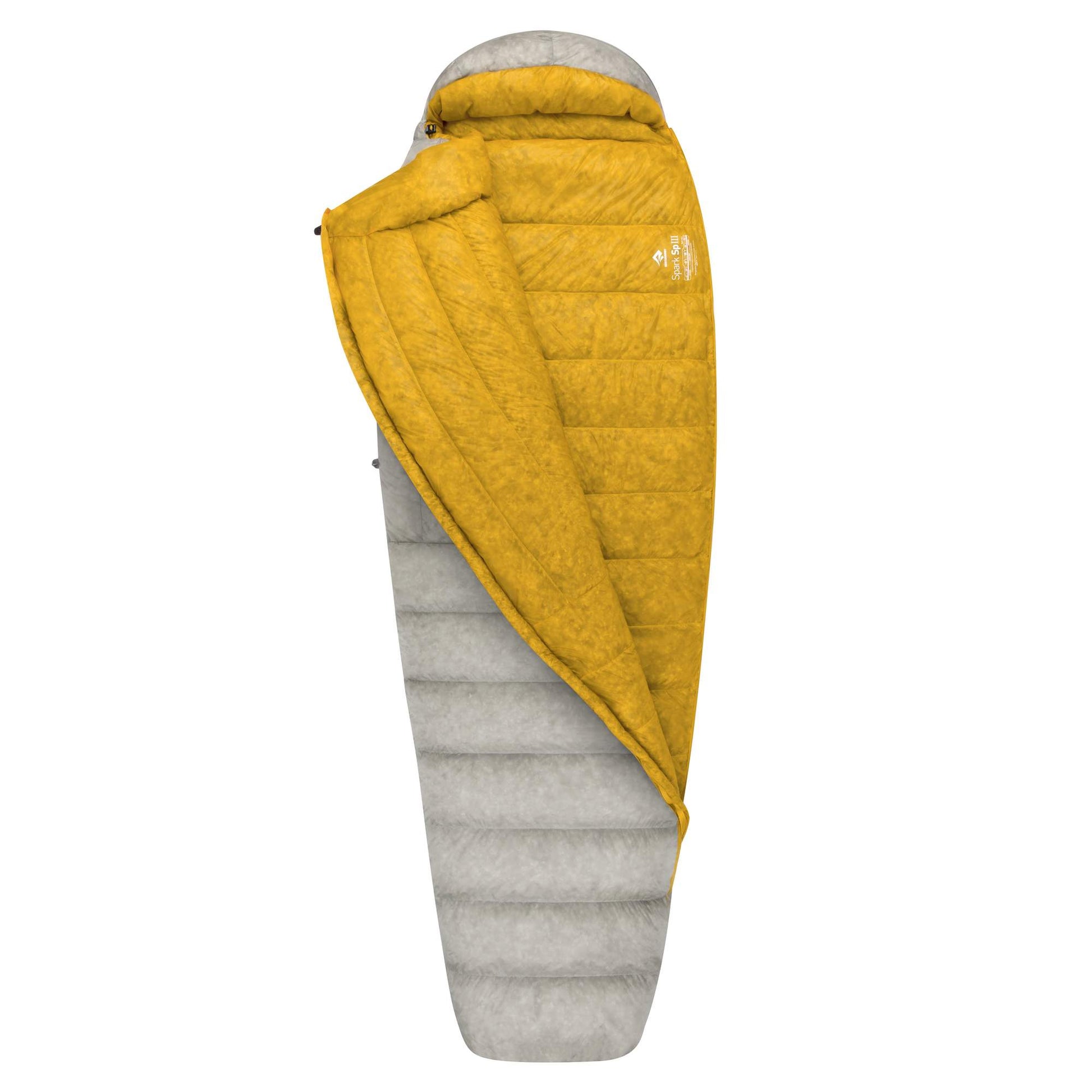Sea To Summit SPARK SPIII - REGULAR LIGHT GREY / YELLOW - Daunenschlafsack
