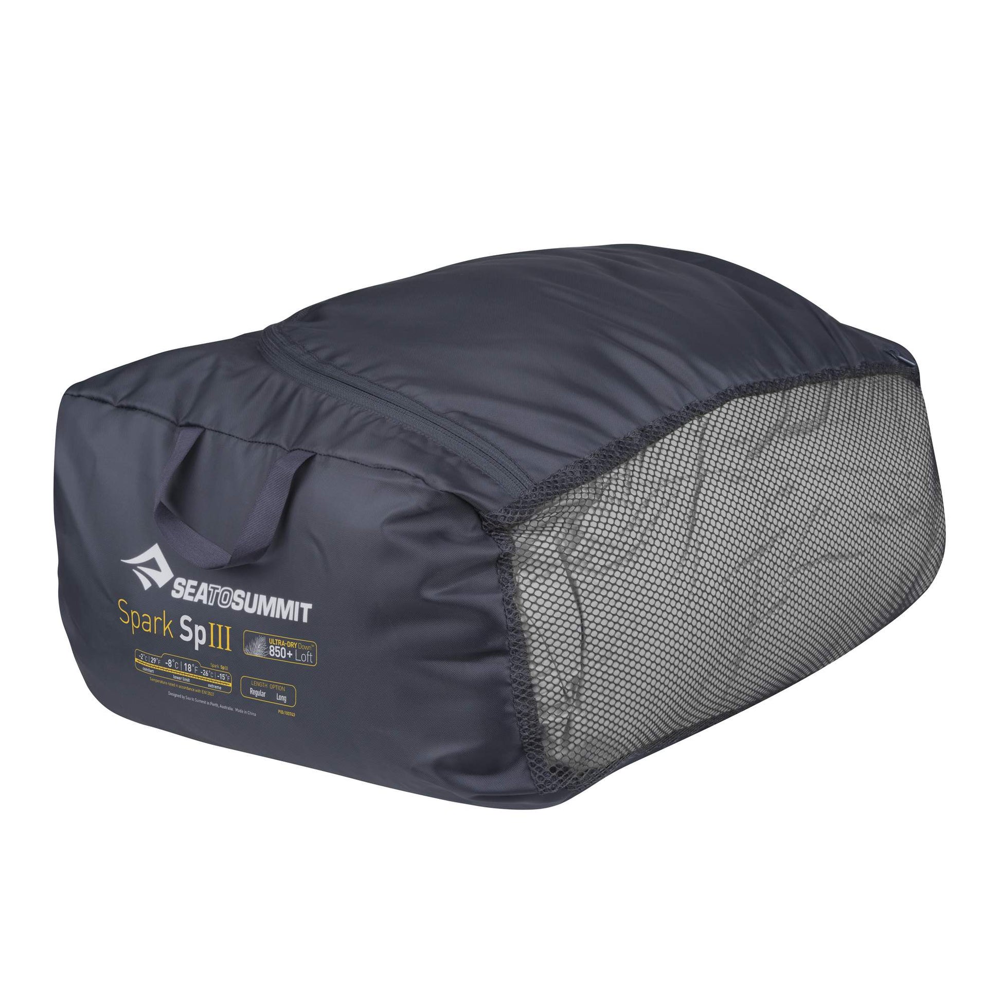 Sea To Summit SPARK SPIII - REGULAR LIGHT GREY / YELLOW - Daunenschlafsack