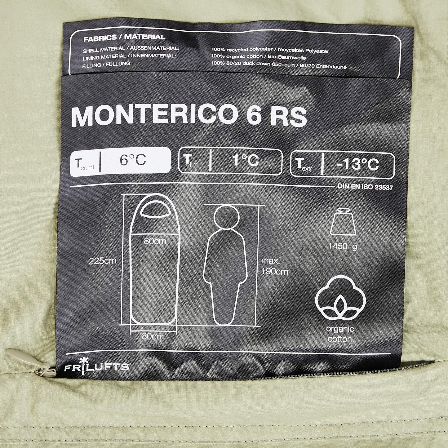 FRILUFTS MONTERICO 6 RS - Deckenschlafsack