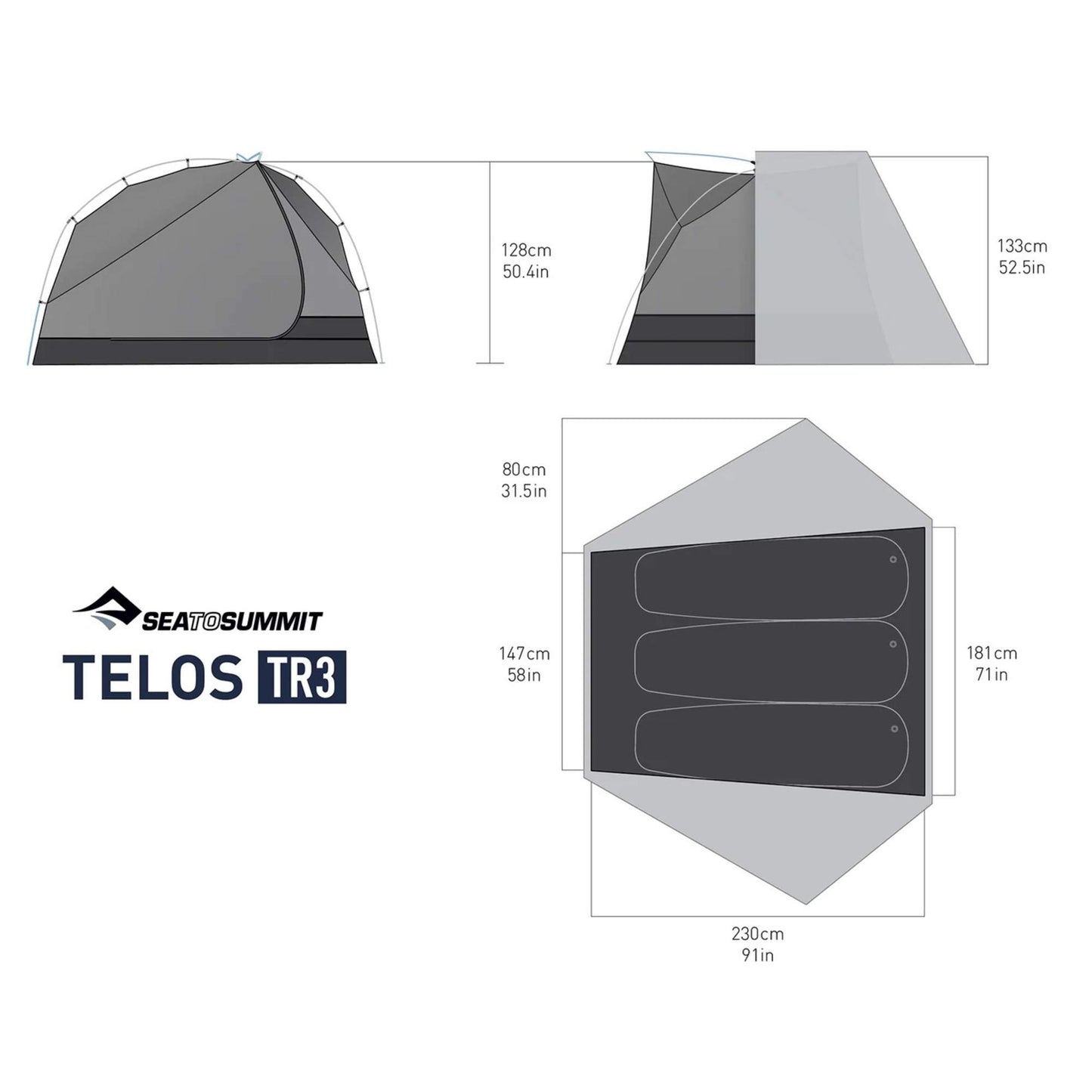 Sea To Summit IKOS TR TENT 3 PERSON - Kuppelzelt