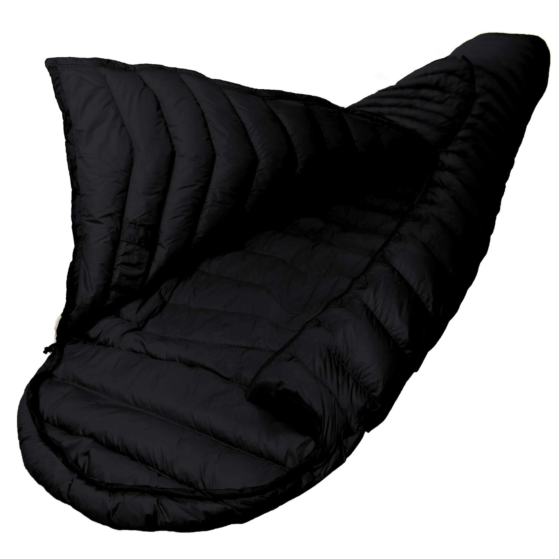 Grüezi Bag BIOPOD DOWNWOOL EXTREME LIGHT 185 BLACK EDITION - Sommerschlafsack