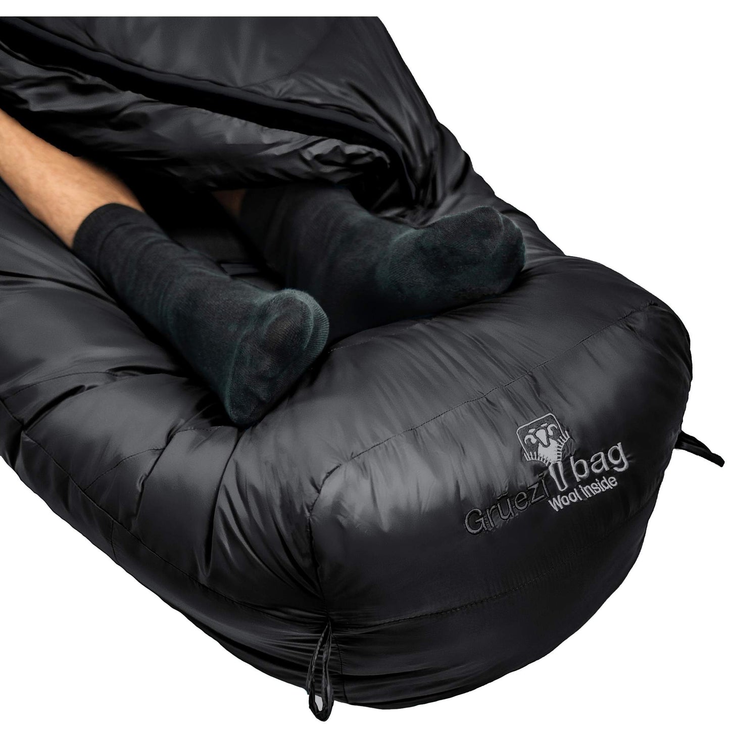 Grüezi Bag BIOPOD DOWNWOOL SUBZERO 185 BLACK EDITION