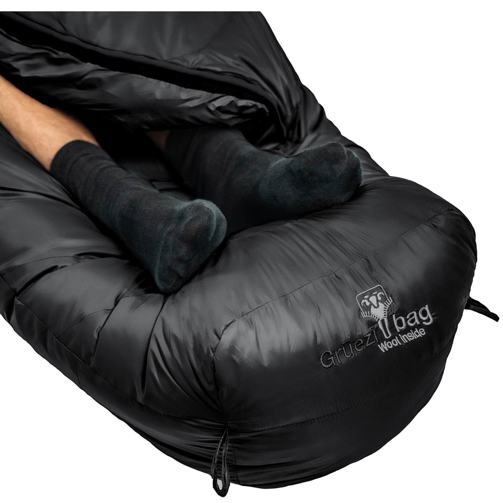 Grüezi Bag BIOPOD DOWNWOOL SUBZERO 185 BLACK EDITION
