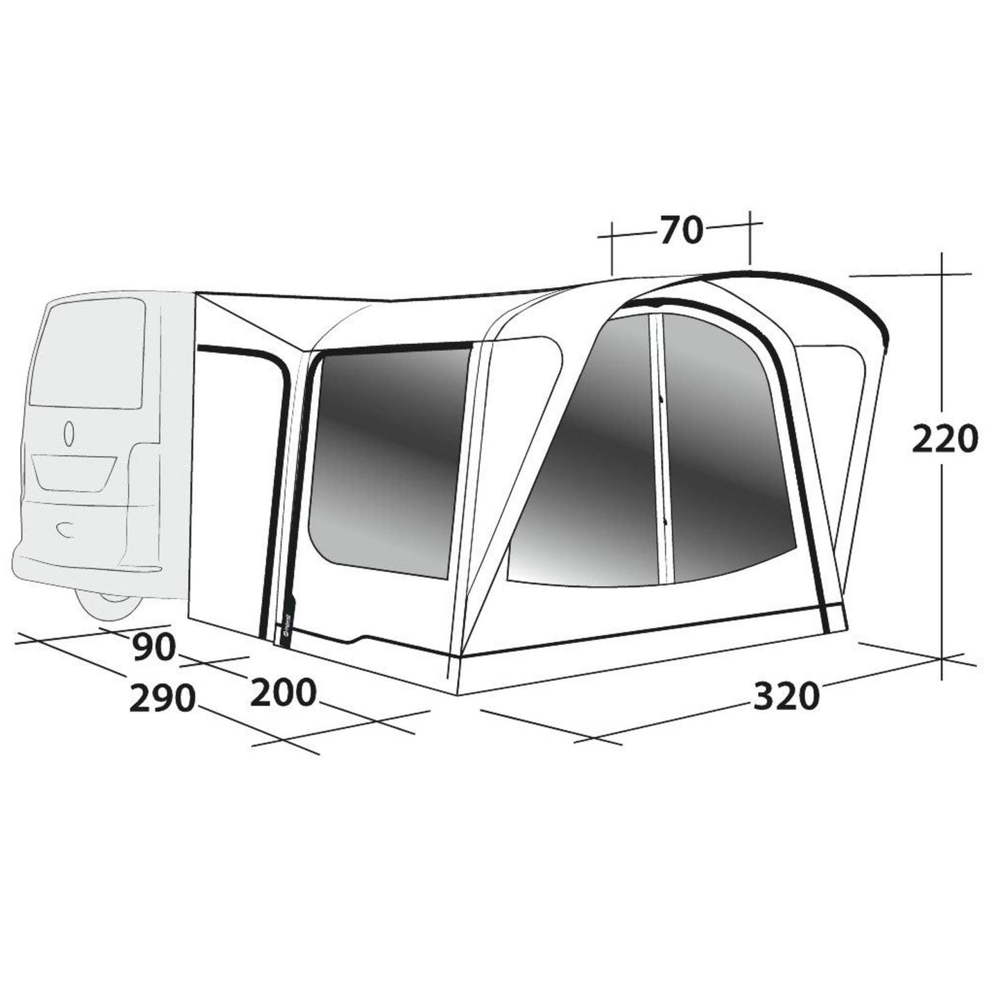 Outwell PARKVILLE 200SA - Busvorzelt