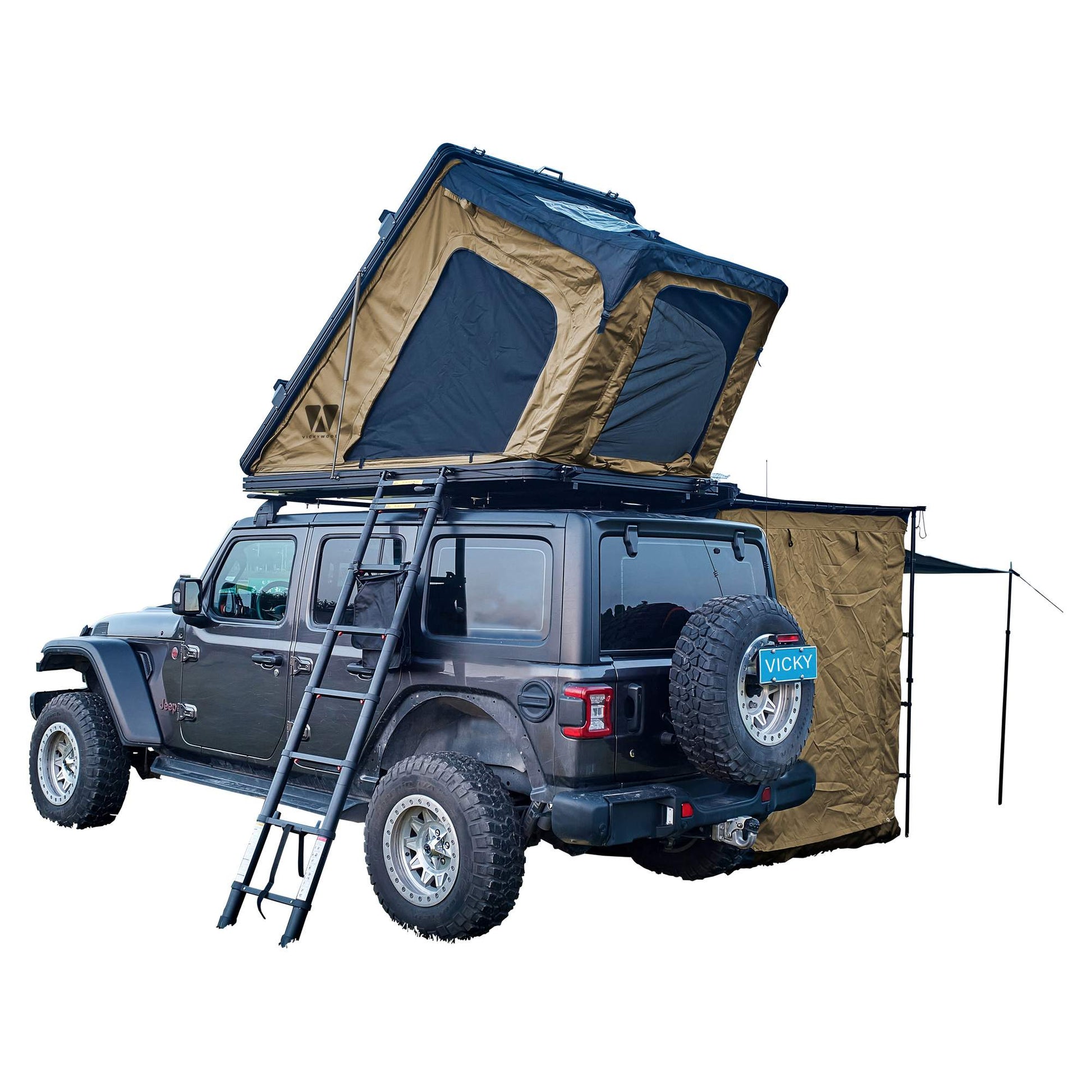  ALUMINUM HARD SHELL ROOF TENT CUMARU 135 - Dachzelt