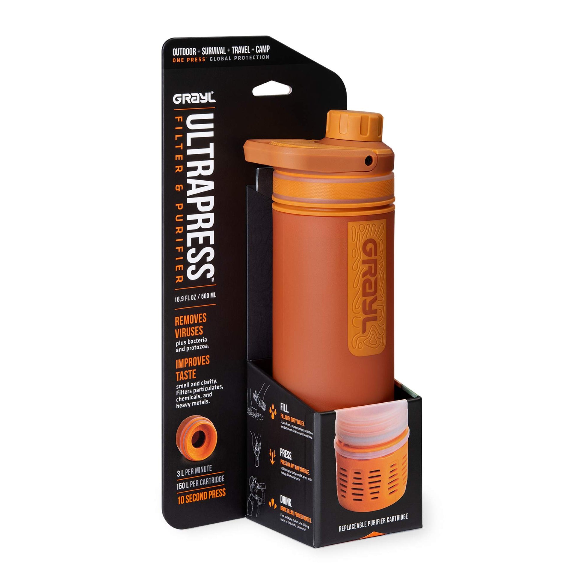 Grayl ULTRAPRESS PURIFIER BOTTLE - Trinkwasserfilter